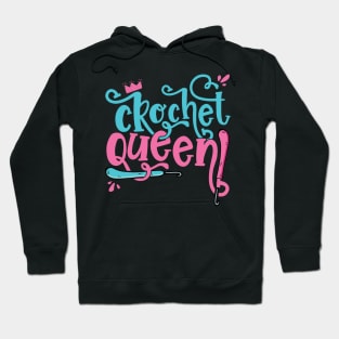 Crochet Queen - Grandma Mom Crocheting Yarn Lover design Hoodie